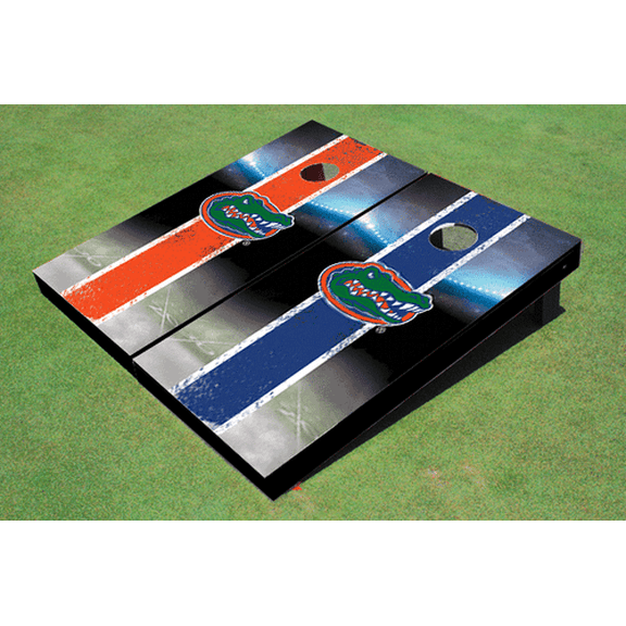 University of Florida Field Long Stripe Alternating Themed Cornhole Boards