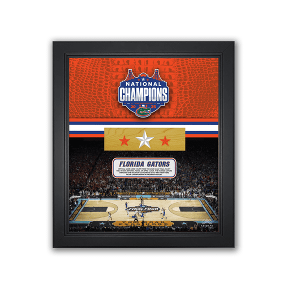 University of Florida Gators 2025 Men's NCAA® National Championship Arena Frame - 15"x17"