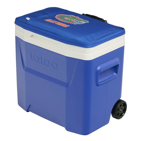 University of Florida Gators 28 QT Laguna Soft Top Wheeled Cooler by Igloo, Blue