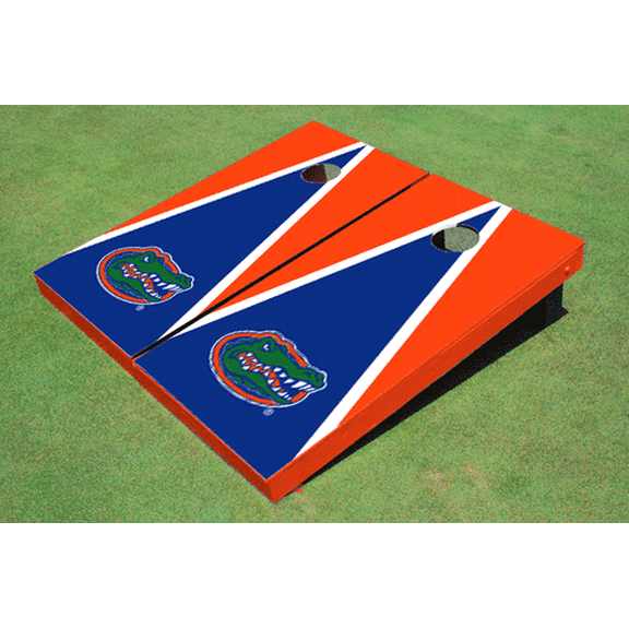 University of Florida Royal and Orange Matching Triangle Cornhole Boards