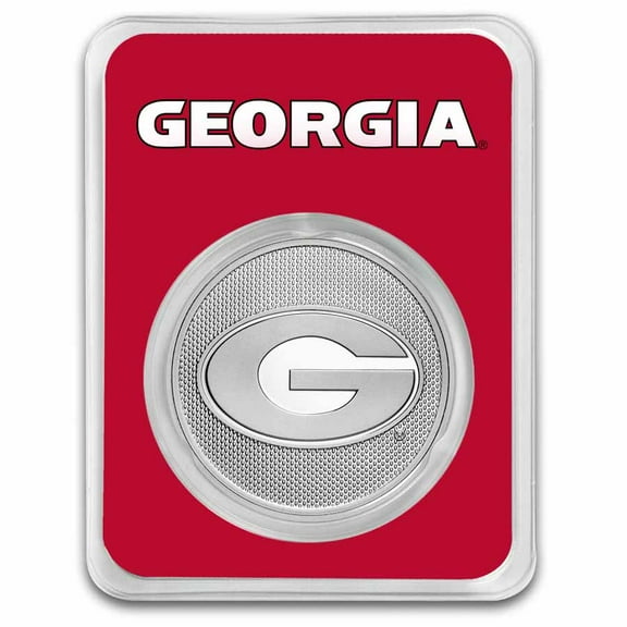 University of Georgia 1 oz Silver Round (in TEP)