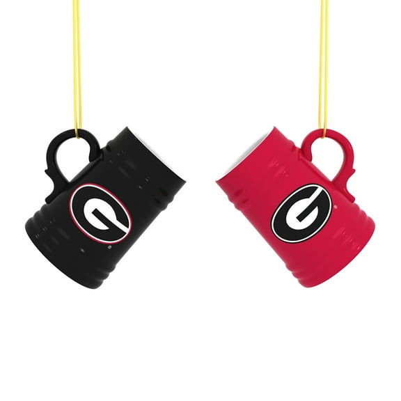 Georgia Bulldogs Two-Pack 3" Mini Stein Ornament Set