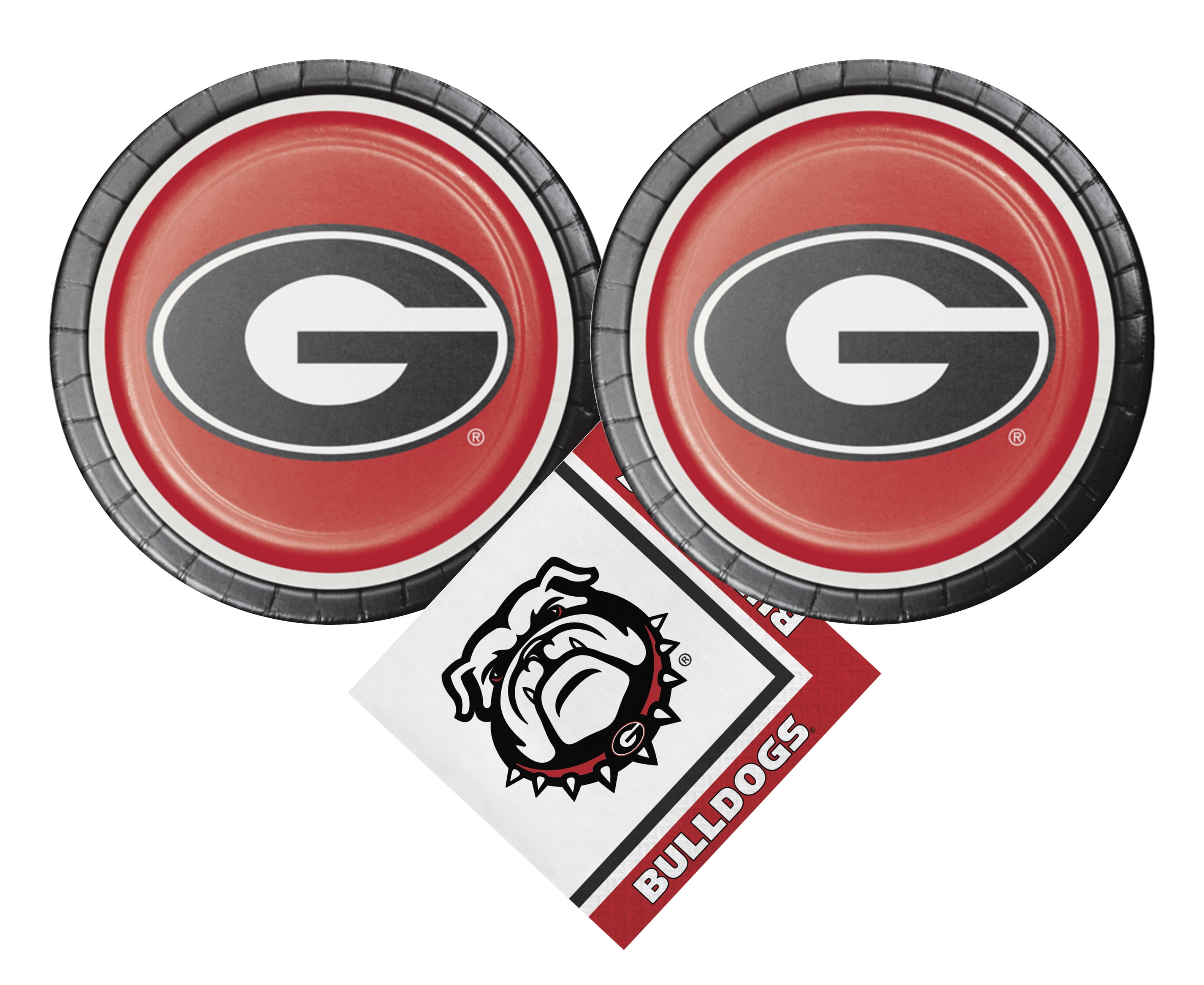 University of Party Supplies Bundle UGA Plates UGA Napkins