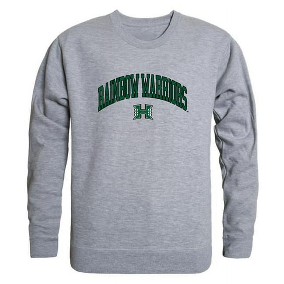 University of Hawaii Men Campus Crewneck Sweatshirt, Heather Grey - Medium