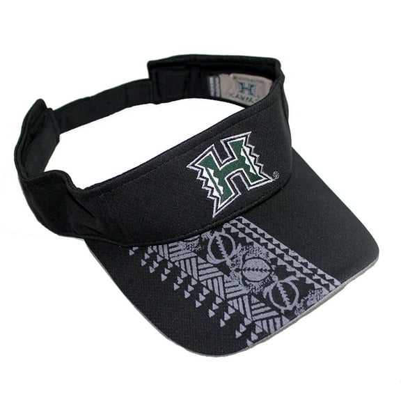 University of Hawaii New Season Warriors Visor, Black Color