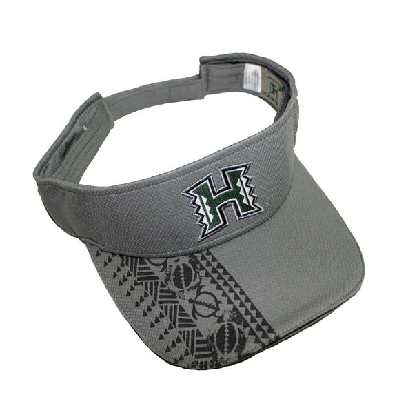 University of Hawaii New Season Warriors Visor, Gray Color