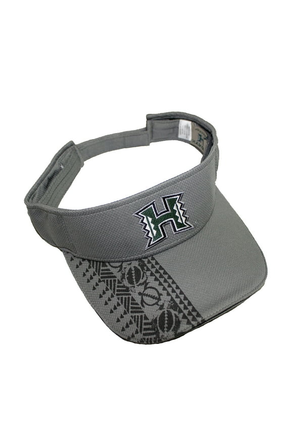 University of Hawaii New Season Warriors Visor, Gray Color