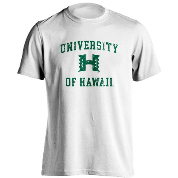 University of Hawaii Rainbow Warriors UH Distressed Retro Short Sleeve T-Shirt