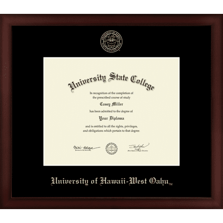 University of Hawaii West Oahu Diploma Frame, Document Size 10" x 8"