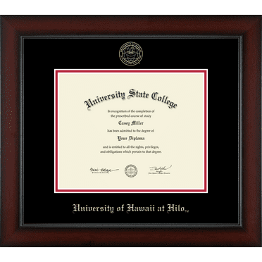 University of Hawaii at Hilo Diploma Frame, Document Size 10" x 8"
