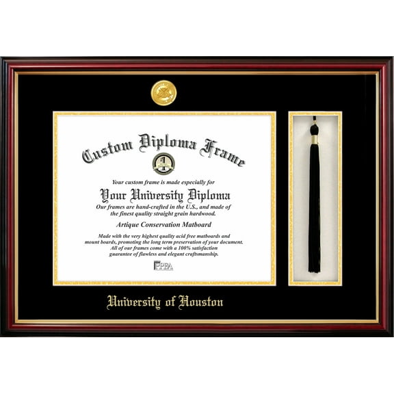 University of Houston 11" x 14" Tassel Box and Diploma Frame