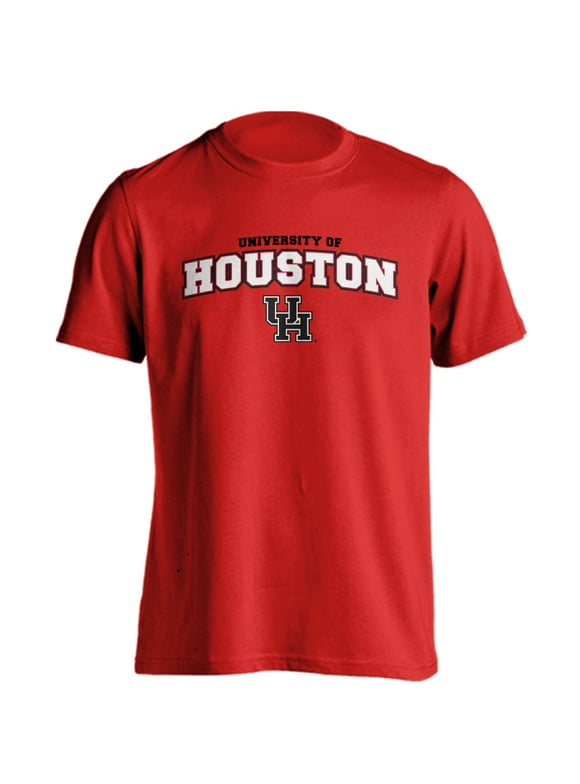 University of Houston Cougars Classic Arch with Mascot Short Sleeve T-Shirt