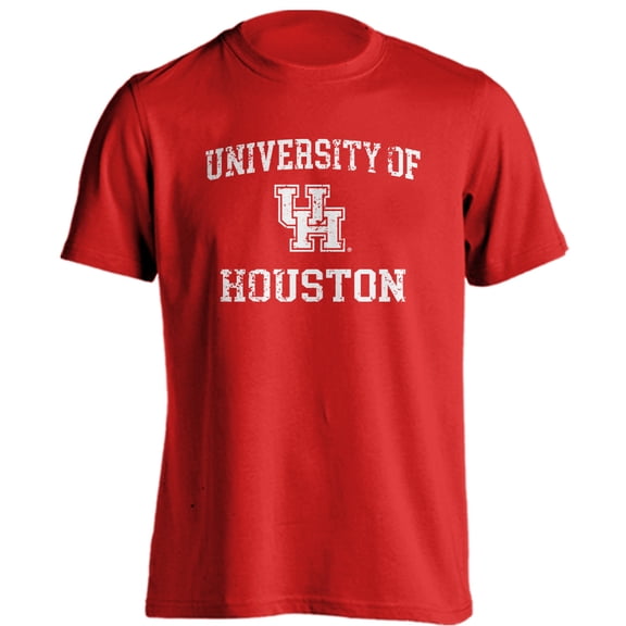 University of Houston Cougars HU Distressed Retro Short Sleeve T-Shirt