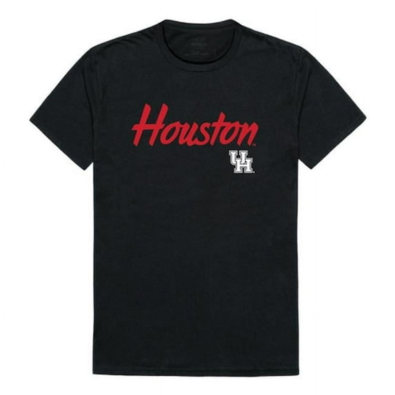 University of Houston Cougars Script T-Shirt, Black - 2XL