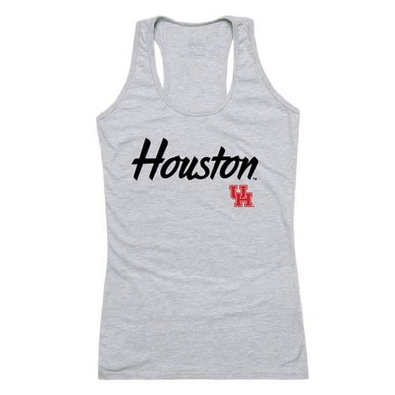 University of Houston Cougars Script Tank Top, Heather Grey - 2XL