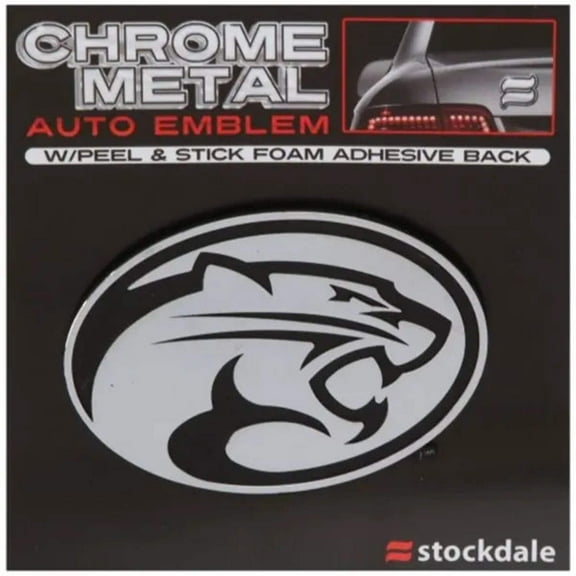 University of Houston Cougars Solid Metal Chrome Plated Car Auto Emblem