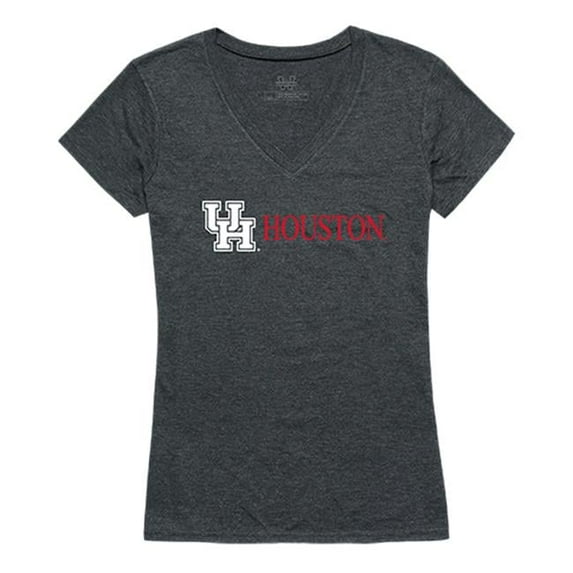 University of Houston Women Institutional Short Sleeve T-Shirt, Heather Charcoal - Large