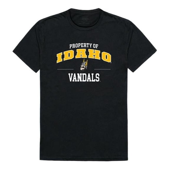 University of Idaho Men Property T-Shirt, Black & White - Large