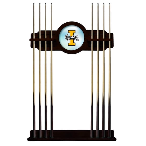 University of Idaho Solid Wood Cue Rack with a English Tudor Finish