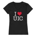 thumbnail image 1 of University of Illinois Chicago I Love Women T-Shirt, Black - 2XL, 1 of 1