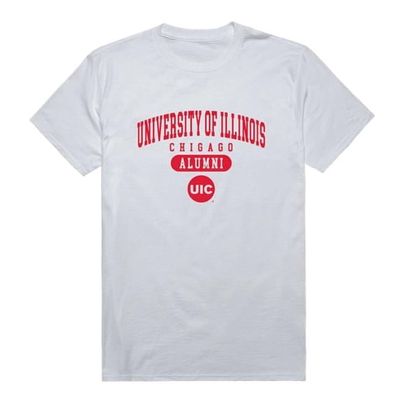 University of Illinois Chicago Men Alumni T-Shirt, White - Medium