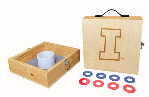 University of Illinois Engraved Square Washer Toss Set