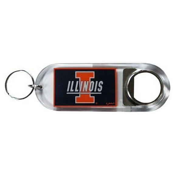 University of Illinois Lucite Bottle Opener Keychain