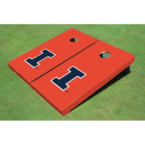 University of Illinois Orange Matching Solid Cornhole Boards