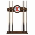 thumbnail image 1 of University of Illinois Solid Wood Cue Rack with a Chardonnay Finish, 1 of 4