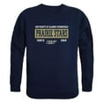 thumbnail image 1 of University of Illinois Springfield Prairie Stars Established Crewneck Sweatshirt, Navy - Small, 1 of 1