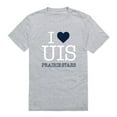 thumbnail image 1 of University of Illinois Springfield Prairie Stars I Love T-Shirt, Heather Grey - 2XL, 1 of 1