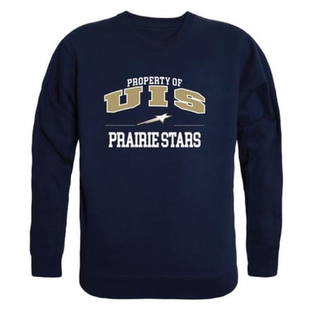 University of Illinois Springfield Prairie Stars Property of Crewneck Sweatshirt, Navy - 2XL