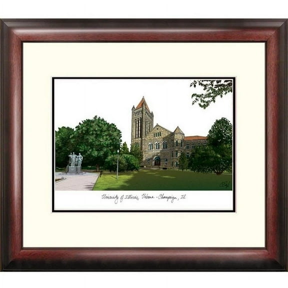 University of Illinois, Urbana - Champaign Alumnus Framed Lithograph