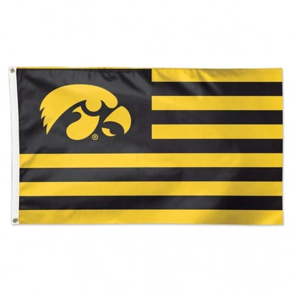 University of Iowa Hawkeyes Deluxe Grommet Flag NCAA 3' x 5'