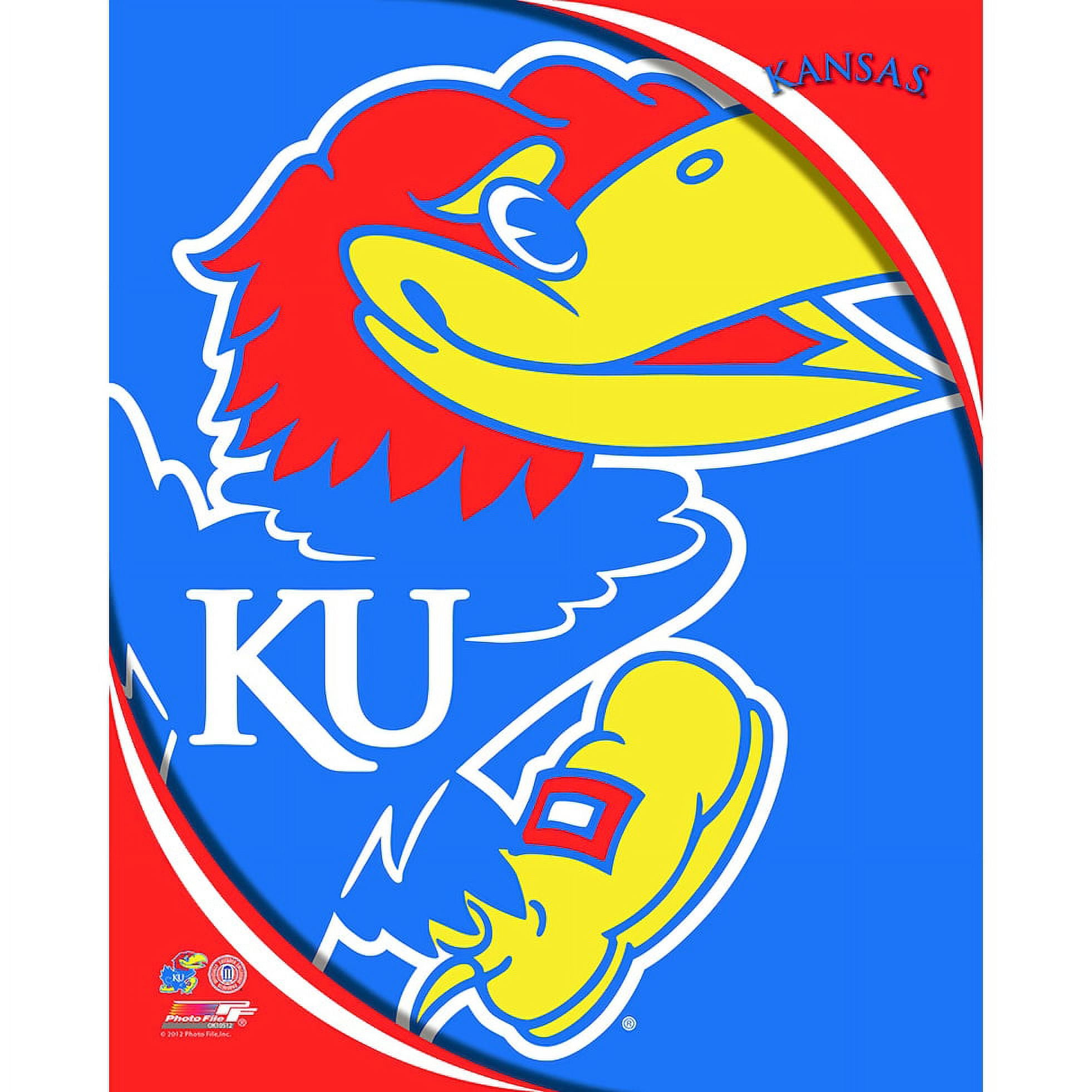 University of Kansas Jayhawks Team Logo 16x20 Print 