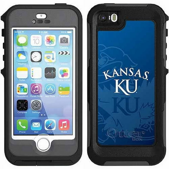 University of Kansas Watermark Design on Waterproof OtterBox Preserver Case for Apple iPhone 5