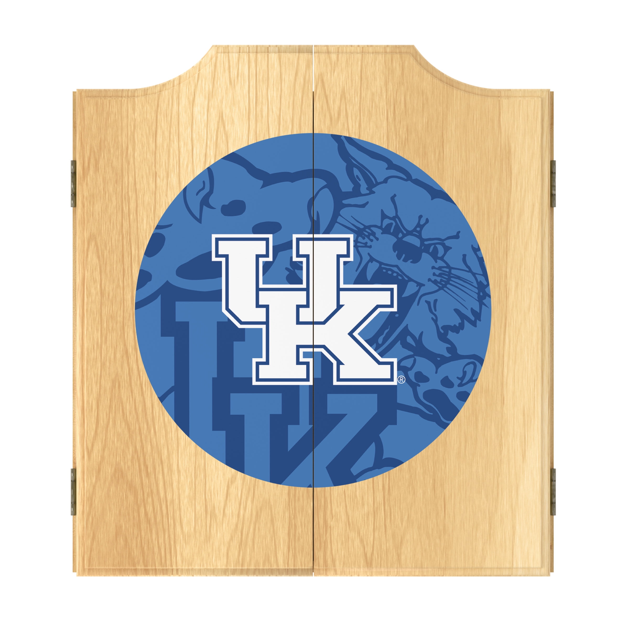 University of Kentucky Fade Dart Board Set with 6 Steel Tip