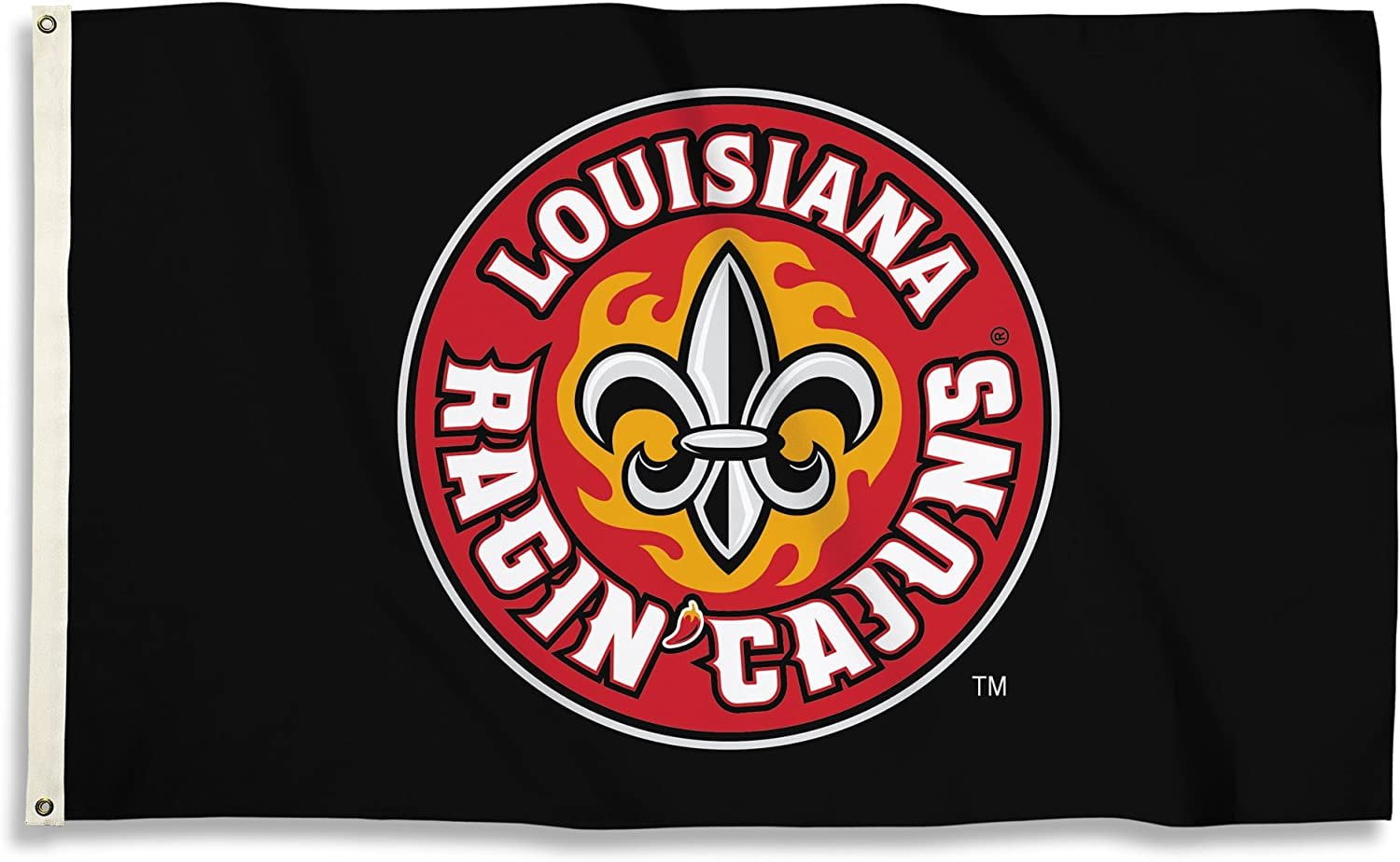 Louisiana Lafayette Ragin' Cajuns Baseball 3x5 Ft Banner Flag With Grommets - Officially Licensed College Flag