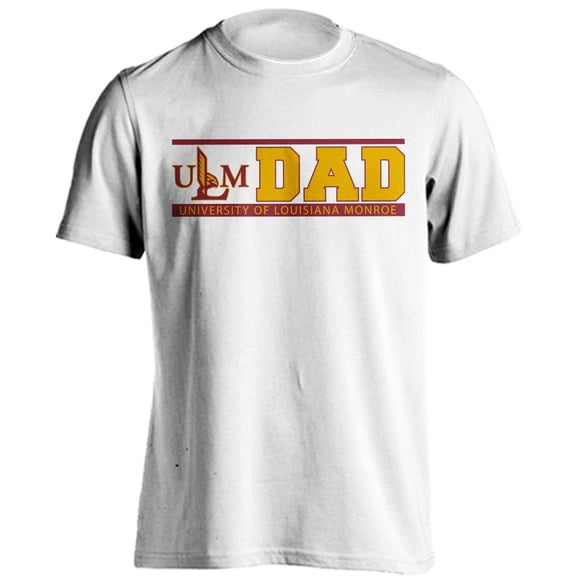 University of Louisiana Monroe Warhawks Dad Proud Parent Short Sleeve T-Shirt
