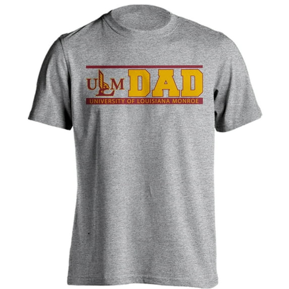 University of Louisiana Monroe Warhawks Dad Proud Parent Short Sleeve T-Shirt
