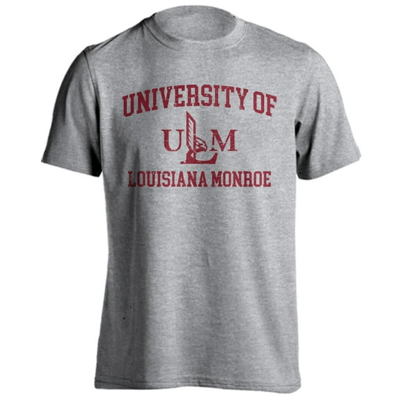 University of Louisiana Monroe Warhawks ULM Distressed Retro Short Sleeve T-Shirt