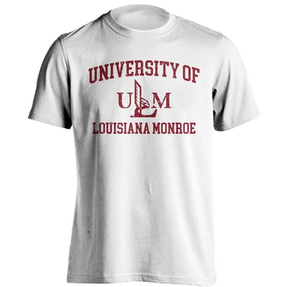 University of Louisiana Monroe Warhawks ULM Distressed Retro Short Sleeve T-Shirt