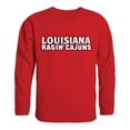 thumbnail image 1 of W Republic Products 508-189-RED-03 College Crewneck, University of Louisiana at Lafayette, Red - Large, 1 of 2