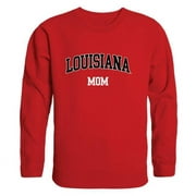 University of Louisiana at Lafayette Mom Crewneck T-Shirt, Red - Medium