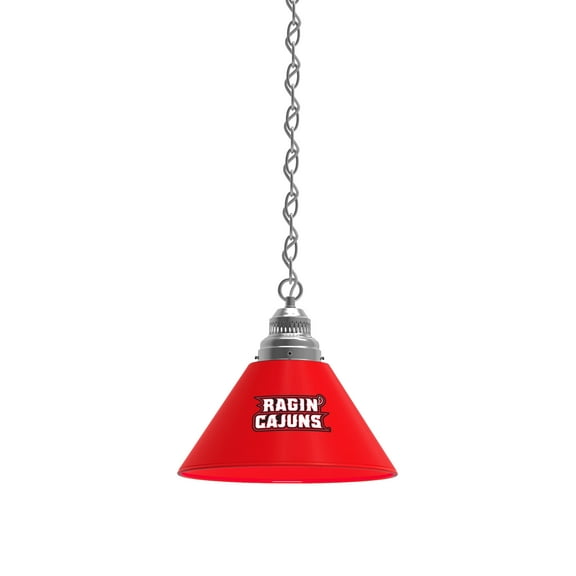 University of Louisiana at Lafayette Pendant Light with Chrome FIxture