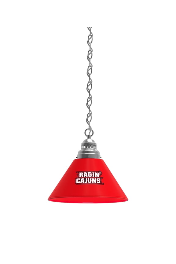 University of Louisiana at Lafayette Pendant Light with Chrome FIxture