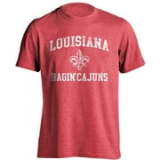 University of Louisiana at Lafayette Ragin Cajuns ULL Distressed Retro Short Sleeve T-Shirt