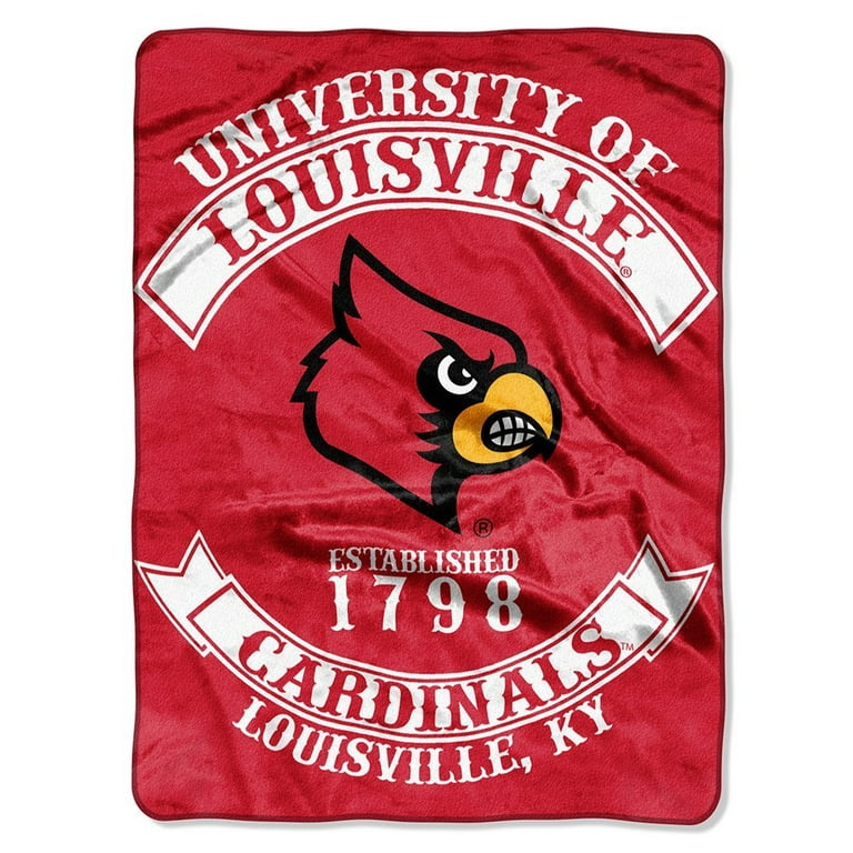 University of Louisville Cardinals Rebel Series Raschel 60x80