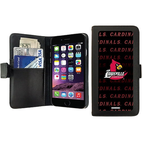 University of Louisville Repeating Design on Apple iPhone 6 Wallet Case by  Coveroo 