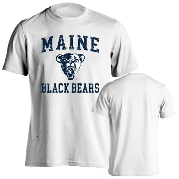 University of Maine Black Bears Distressed Retro Short Sleeve T-Shirt